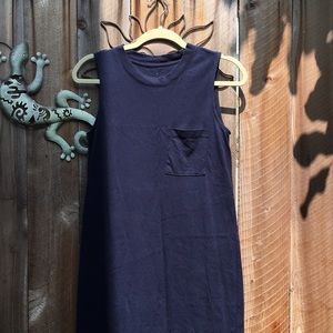 Midi t shirt dress. Split at hem.